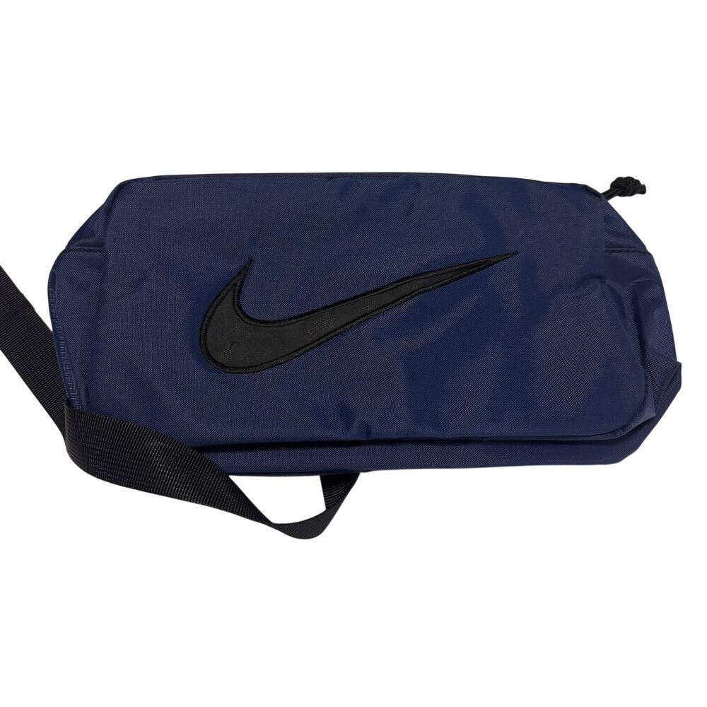 Nike Blue Nylon Waist Pack Fanny Pack Crossbody Swoosh Travel Bag